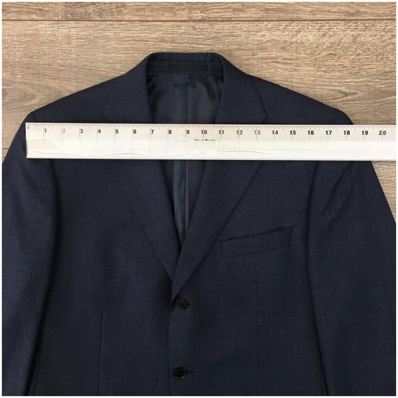 Jaeger Mens Blazer Sport Coat Three Button Jacket Wool Size 38R Men Casual Suits - Picture 9 of 13